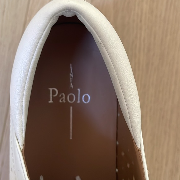 Paolo white platform sneakers, size 10 - Picture 3 of 4